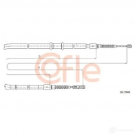 Трос ручника COFLE 10.7545 92.1 0.7545 Audi 80 (B4, 8C5) 4 Универсал 2.0 E 16V Quattro 140 л.с. 1992 – 1995 A7ETU