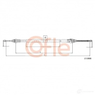 Трос ручника COFLE Q4R1T 17.0008 Nissan Note (E11) 1 Хэтчбек 1.5 dCi 68 л.с. 2006 – 2012 92.17.000 8