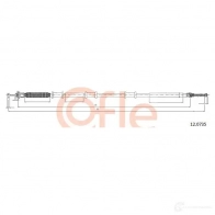 Трос ручника COFLE Fiat Doblo (119, 223) 1 Минивэн 1.3 JTD 75 л.с. 2005 – 2025 92.12.0 735 DJX41J 12.0735
