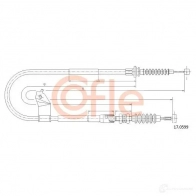 Трос ручника COFLE 9 2.17.0599 Mazda TWUNF 17.0599