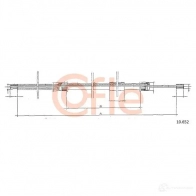 Трос ручника COFLE 4297331 RZ524K 10.652 9 2.10.652 - Изображение 1