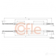 Трос ручника COFLE 11.6796 Renault Espace (JE0) 3 Минивэн 2.2 D 114 л.с. 1997 – 2000 92.11.67 96 U1MP0W