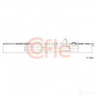 Трос ручника, стояночного тормоза COFLE BU3DMC3 171510 92.17 .1510 Toyota Camry