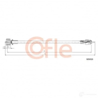 Трос ручника, стояночного тормоза COFLE 172535 6VUKKM 4299359 92.17 .2535 - Изображение 2