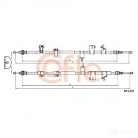 Трос ручника COFLE Ford Transit Connect 2 (C307) Фургон 92.10. 5392 FTFVK 10.5392