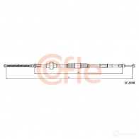 Трос ручника COFLE 17.2038 92 .17.2038 Mitsubishi Lancer 9 (CSW, CTW) Универсал 0WPSC
