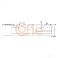 Трос ручника COFLE 92 .11.5824 11.5824 ZVGLJ Chevrolet Cruze 1 (J305) Хэтчбек 2.0 CDI 163 л.с. 2011 – 2025