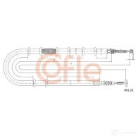 Трос ручника COFLE 9 2.491.16 Fiat Multipla (186) 1 Минивэн 1.9 JTD (186AxE1A) 120 л.с. 2002 – 2010 491.16 24WOEP