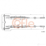 Трос ручника COFLE 11.5853 2L4N2YC Opel Astra (F) 1 1991 – 1998 92.11 .5853