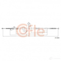 Трос ручника COFLE 17.1563 F2ZYU 92.17. 1563 Toyota RAV4