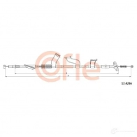 Трос ручника COFLE Honda CR-V 3 (RE) Кроссовер 2.2 i CTDi 4WD (RE6) 140 л.с. 2007 – 2025 17.4236 J YEED9