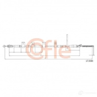 Трос ручника COFLE Suzuki Swift (MZ, EZ) 2 Хэтчбек 1.3 DDiS (RS 413D) 69 л.с. 2005 – 2025 CDHAL 17.5065 92.17.506 5
