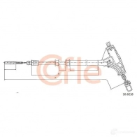 Трос ручника COFLE 10.6218 92. 10.6218 Peugeot 607 HGTTJ