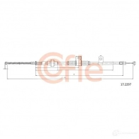 Трос ручника COFLE S9WJUHI 17.2297 Mitsubishi Lancer 10 (CZ4A) Седан 1.8 143 л.с. 2008 – 2025 92.17.229 7