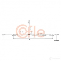 Трос ручника COFLE W POH4 1.FO004 Ford Transit 8 (V363) Автобус 2.2 TDCi 100 л.с. 2013 – 2024