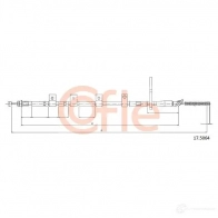 Трос ручника COFLE ZEOQL Suzuki Swift (MZ, EZ) 2 Хэтчбек 1.3 DDiS (RS 413D) 69 л.с. 2005 – 2025 17.5064 92.17.50 64