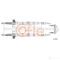 Трос ручника COFLE Opel Astra (G) 2 Хэтчбек 2.2 DTI (F08. F48) 117 л.с. 2002 – 2005 9 2.11.5859 1EWPIHE 11.5859