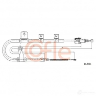 Трос ручника COFLE 92.17.25 61 17.2561 Hyundai Matrix (FC) 1 Минивэн 1.5 CRDi 102 л.с. 2004 – 2010 FLEEQ