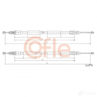 Трос ручника COFLE 4298395 11.6772 9 2.11.6772 6M15X