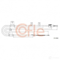 Трос ручника COFLE 92 .17.2563 17.2563 Hyundai Matrix (FC) 1 Минивэн 1.5 CRDi 102 л.с. 2004 – 2010 9RULJA