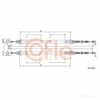 Трос ручника COFLE 7GTDV 10.5355 Ford Escort 7 (FA, ALL) Кабриолет 1.8 Zetec 16V xR3i 130 л.с. 1995 – 2000 92. 10.5355