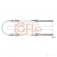Трос ручника COFLE 1701.11 92.1701.11 92. 17.0111 Iveco Daily 2 Фургон 35-10 109 л.с. 1989 – 1998
