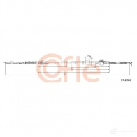 Трос ручника COFLE 17.2286 92 .17.2286 Mitsubishi L200 3 (K7T, K6T) Пикап 2.5 TD 4WD (K74T) 115 л.с. 2001 – 2007 7HALMG3