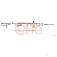 Трос сцепления COFLE 1402.1 Z876F 92.140 2.1 4298742