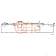 Трос сцепления COFLE 92.11.25 3 P47DSP 4297921 11.253