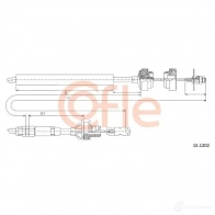 Трос сцепления COFLE 92.1 5.1202 5B0III Fiat Ulysse 15.1202