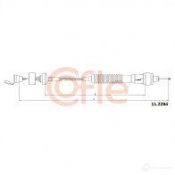 Трос сцепления COFLE C9N8O Citroen Xsara 1 (N2) Универсал 1.4 HDi 68 л.с. 2003 – 2005 11.2284 92.11.22 84