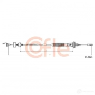 Трос сцепления COFLE BIC1E 4298007 11.3043 92.11. 3043