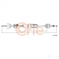 Трос сцепления COFLE Peugeot 406 11.3268 92.11. 3268 EAFAT