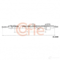 Трос сцепления COFLE 1438585783 Q6MJ C5Z 92.15.2440