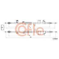 Трос ручника COFLE 92.1.FD029 QFQ X760 Ford Transit Connect