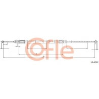 Трос ручника COFLE OVZO9 S Bmw 3 (E93) 5 Кабриолет 4.0 M3 420 л.с. 2007 – 2013 92.10.4232