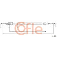 Трос ручника COFLE 92.10.4521 KC 28W2 Citroen C3 1 (FC, PF1) Хэтчбек 1.6 16V HDi 109 л.с. 2005 – 2025