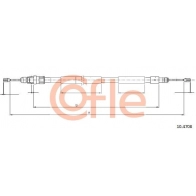 Трос ручника COFLE Citroen Berlingo 1 (M49, MB) Фургон 1.9 D 70 (MBWJZ. MCWJZ) 69 л.с. 1999 – 2011 NA D0A 92.10.4708