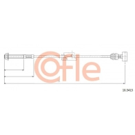 Трос ручника COFLE 4B 542 Ford Escort 7 (FA, ALL) Кабриолет 1.8 Zetec 16V xR3i 130 л.с. 1995 – 2000 92.10.5415