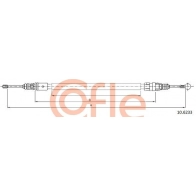 Трос ручника COFLE 92.10.6233 Peugeot 3008 1 (0U, PF2) 2008 – 2016 D3GGK P