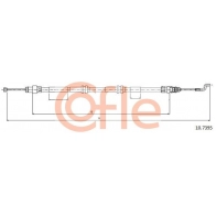 Трос ручника COFLE Volkswagen Transporter (T5) 5 Грузовик 1.9 TDI 85 л.с. 2003 – 2009 4G CE2H 92.10.7395