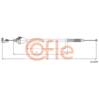 Трос газа COFLE Renault Megane 1 (BA, JA, EA, DA, LA) 1995 – 2002 92.11.0224 UM8D 6GE