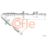 Трос сцепления COFLE 9JT1 G4 Audi 80 (B3) 3 Седан 1.6 D 54 л.с. 1987 – 1989 92.11.201