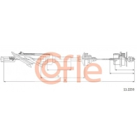 Трос сцепления COFLE 1440993386 3G2 XB 92.11.2253