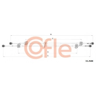 Трос коробки МКПП COFLE EHZ7Y IV Opel Agila (A) 1 Хэтчбек 1.0 (F68) 60 л.с. 2003 – 2007 92.11.2580