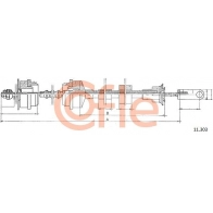 Трос сцепления COFLE 1440993511 92.11.303 EWL 50