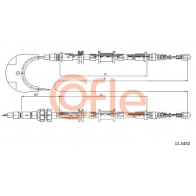 Трос ручника COFLE Ford Scorpio 2 (FE, GFR, GGR) Универсал 2.0 i 115 л.с. 1994 – 1998 92.11.5492 L UECX