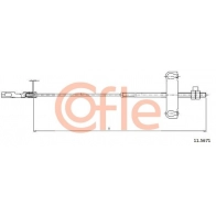 Трос ручника COFLE B9R9 NC Ford Transit 6 (FD) Автобус 2.4 DI (FB. FC. FA) 90 л.с. 2000 – 2006 92.11.5671