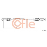 Трос ручника COFLE 2JS6 CN Opel Vectra (B) 2 Универсал 2.0 i (F35) 112 л.с. 1996 – 2002 92.11.5935
