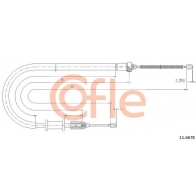 Трос ручника COFLE 1440993896 1969O6 7 92.11.6678